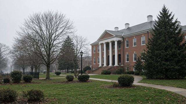 Talbot County Courthouse grounds on North Washington Street in Easton