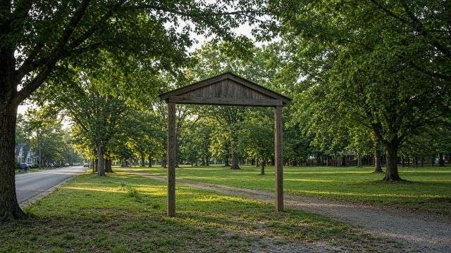 Home Run Baker Park entrance on Main Street in Trappe