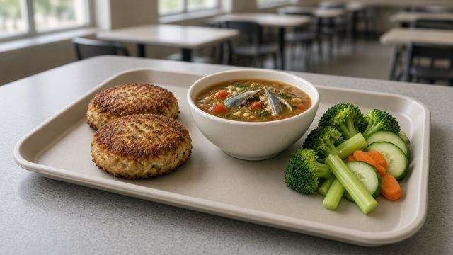 Maryland Farm to School lunch trays and Homegrown School Lunch Week