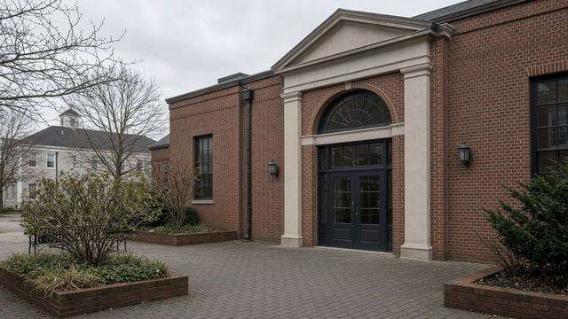 Academy Art Museum entrance on South Street in Easton