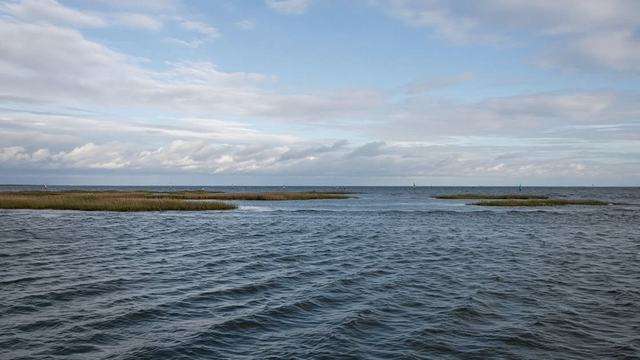 Eastern Shore oyster waters under a low gray sky