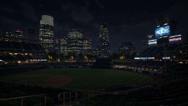 Petco Park scoreboard after a National League Wild Card Series clinching win