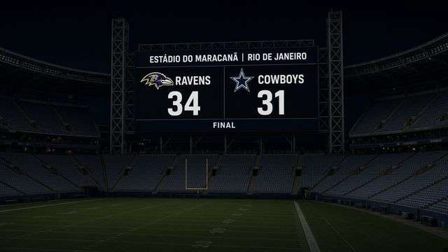 Baltimore Ravens and Dallas Cowboys scoreboard after Sunday’s game in Rio