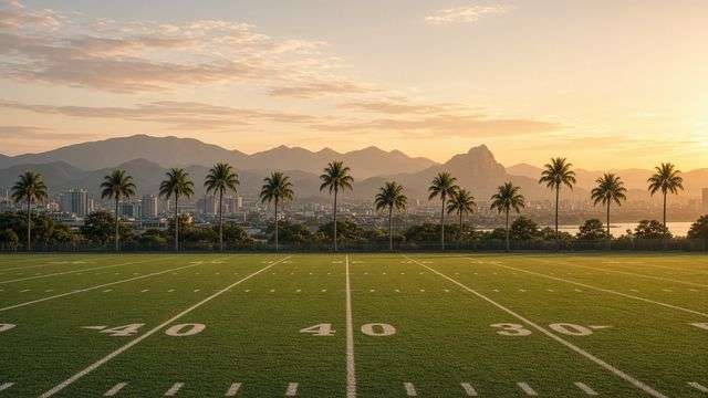 Baltimore Ravens practice notes ahead of the Cowboys game in Brazil