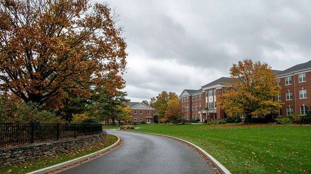 Chesapeake College campus entrance area in Wye Mills