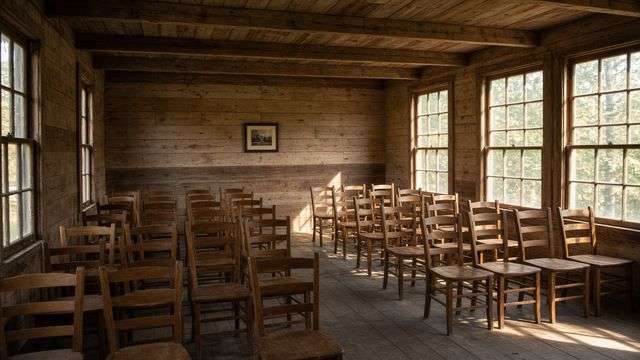 Boy Scout Cabin meeting hall in St. Michaels historic district