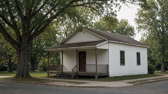 Boy Scout Cabin at St. Mary’s Square in St. Michaels