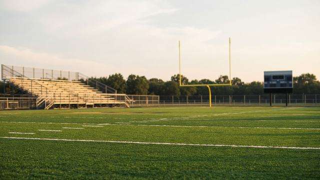 High school athletics schedule board for a Tuesday-through-Thursday slate
