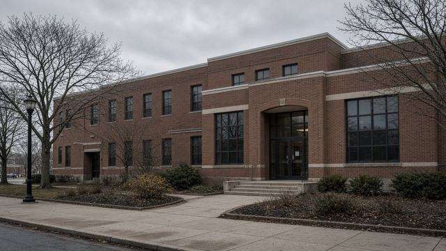 Talbot County Free Library entrance ahead of a morning board meeting